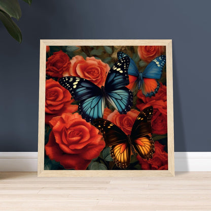 Butterflies In A Rose Garden - Immortal Grafix
